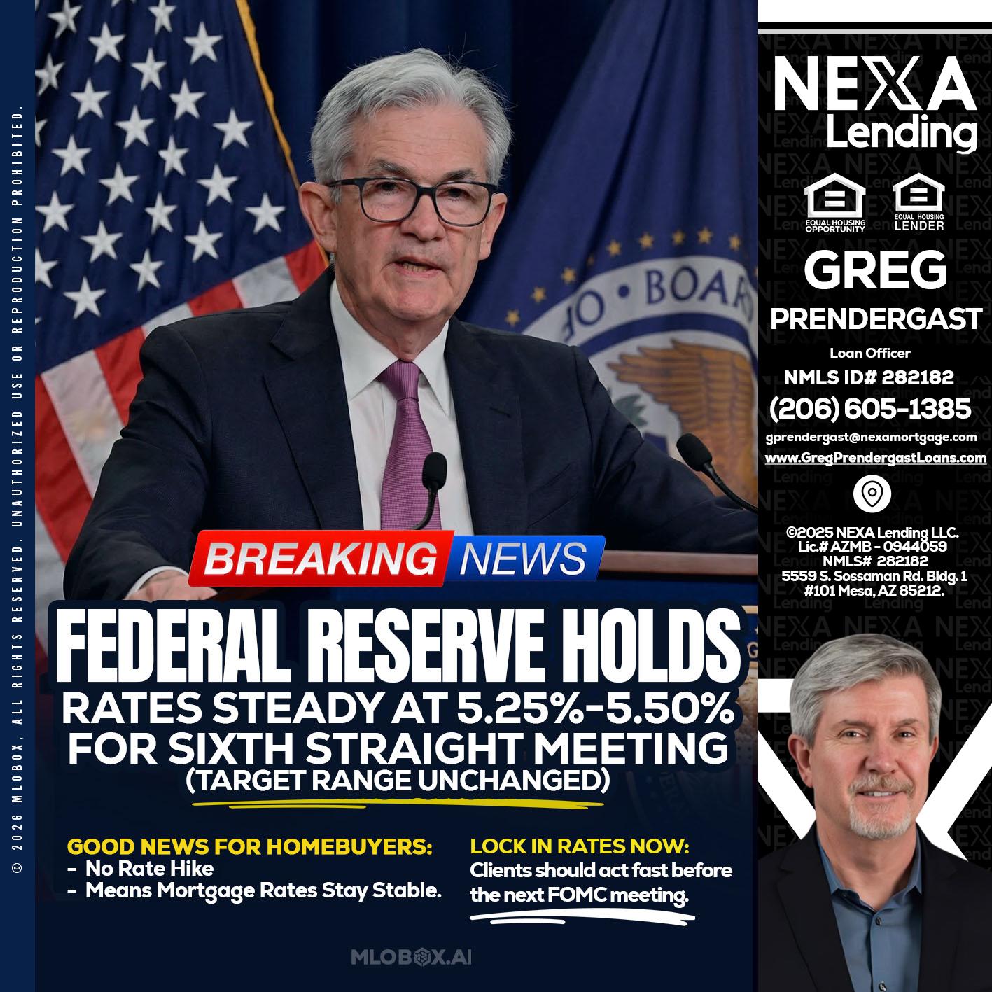 federal reserve - Greg Prendergast -Loan Officer