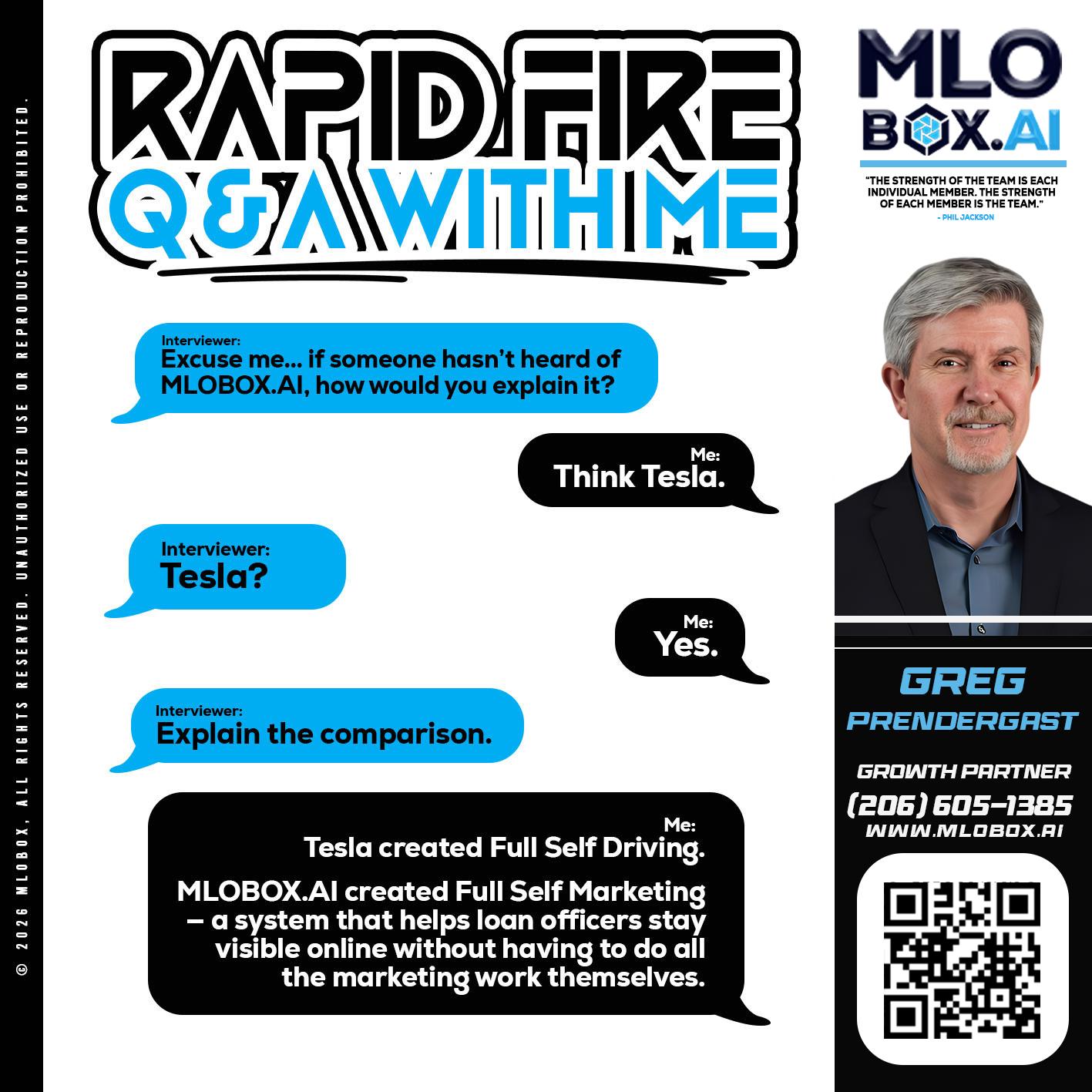 RAPID FIRE Q&A - Greg Prendergast -Loan Officer